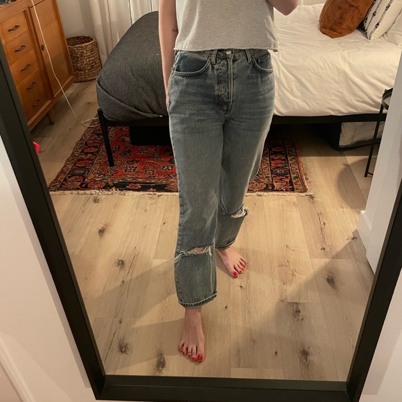 Topshop high waisted straight jeans - Picture 5 of 8